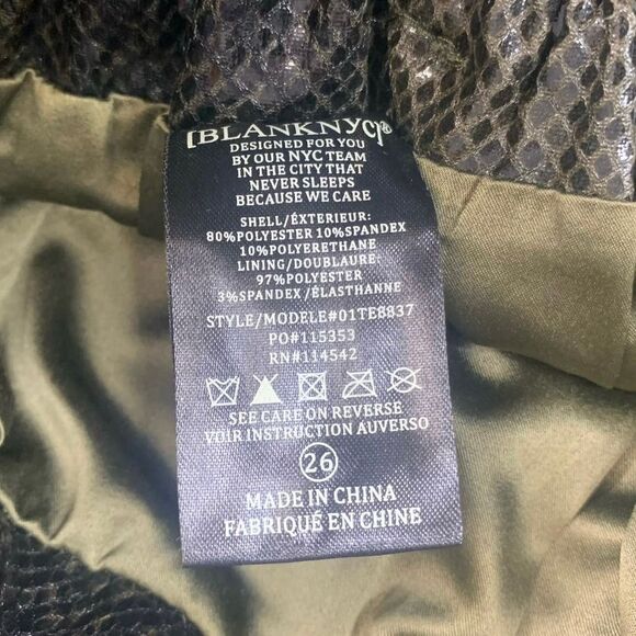 Blank NYC Snakeskin Paper bag Shorts - Picture 6 of 12